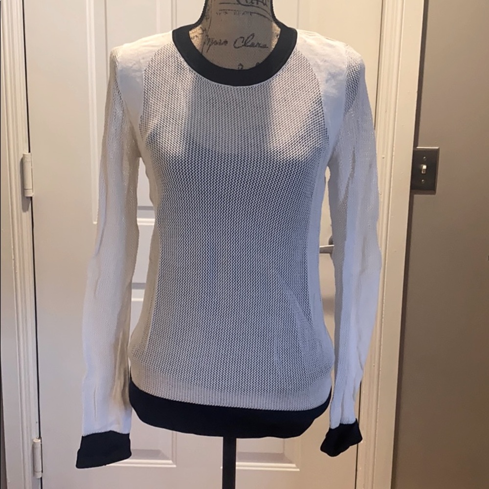 Rag & Bone Jean Mesh long sleeve Tee Size Small